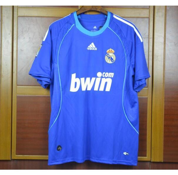 2008-09 Real Madrid Retro Away Kit Soccer Jersey